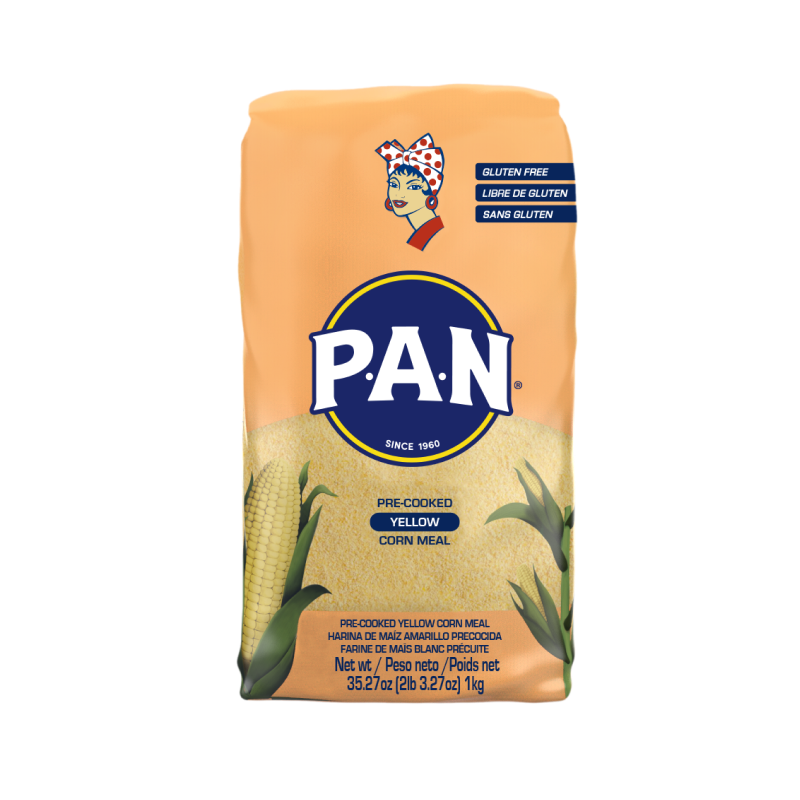 P.A.N. PRE-COOKED YELLOW CORN MEAL  2LB. (GLUTEN FREE)