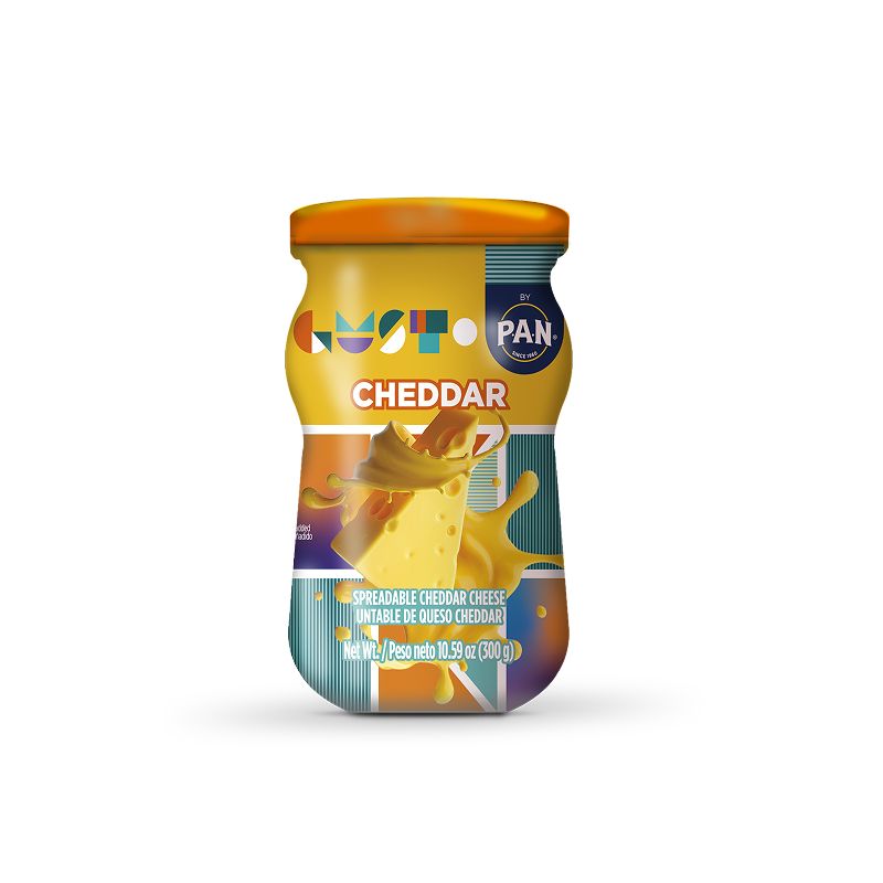 Spreadable Cheddar Cheese Gust by P.A.N.  300gr